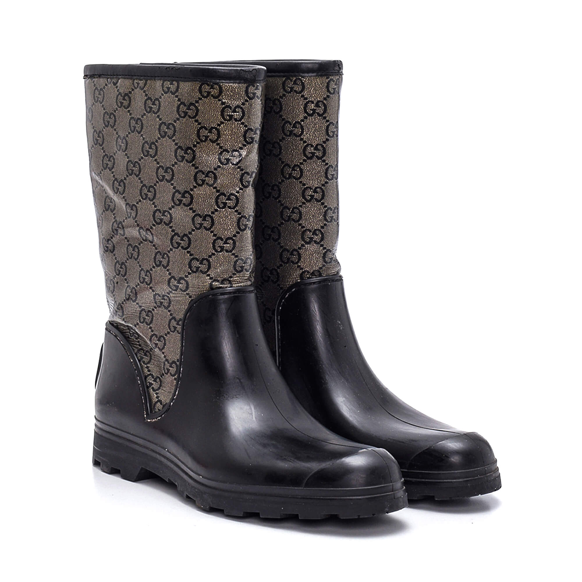 Gucci - GG Supreme Rubber Rain Boots